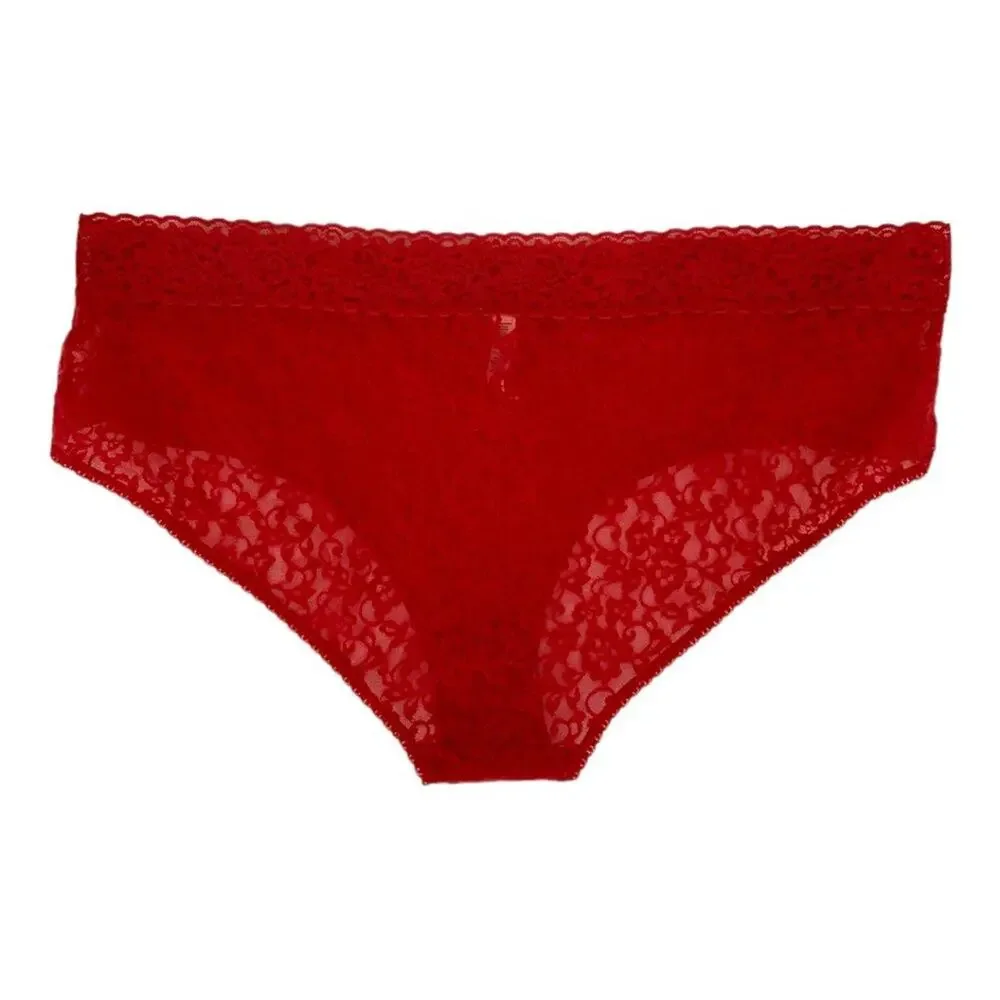 BP Red Legit Lace Hipster Briefs Underwear Plus Size 3X NWOT